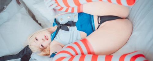 하나리 화보, DJAWA 웹화보 'Fleet Girl Shimakaze' 샘플