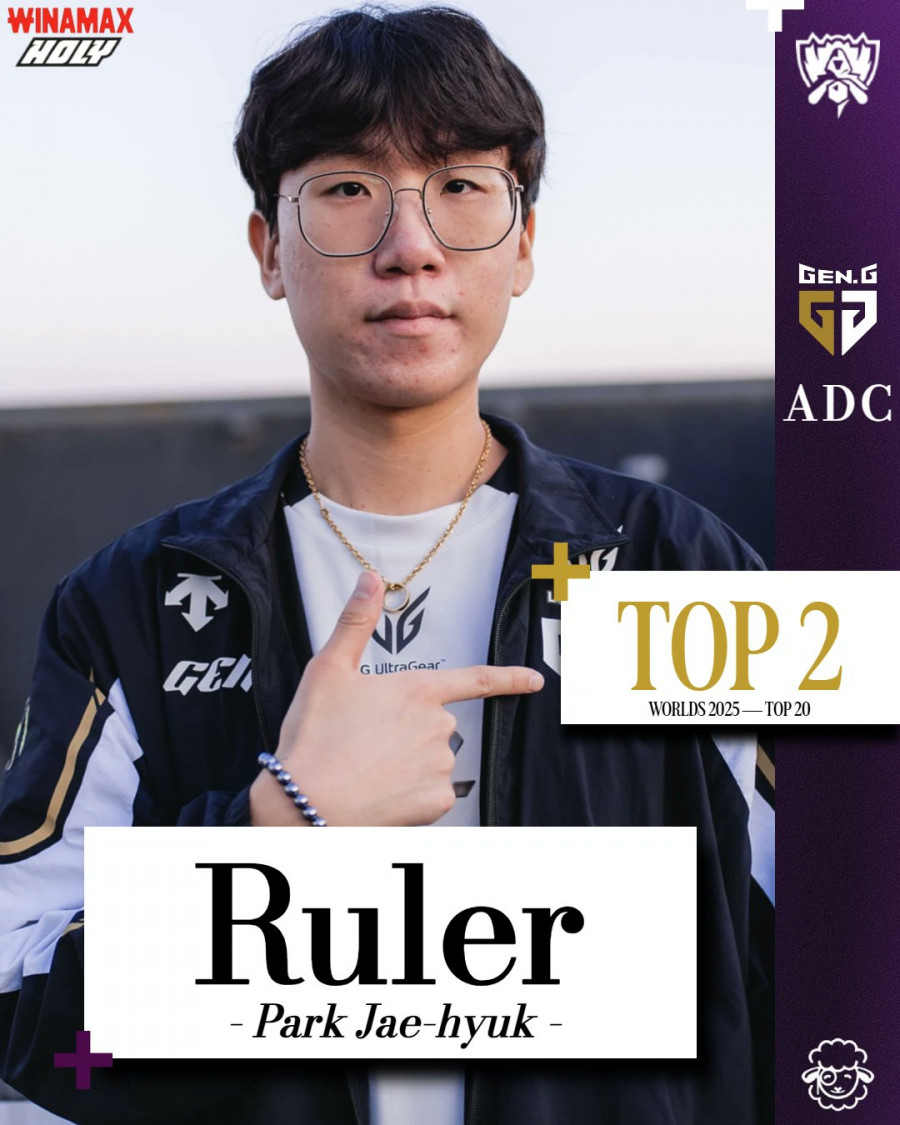 쉽 이스포츠 선정 2025 월즈 파워랭킹 1~5위