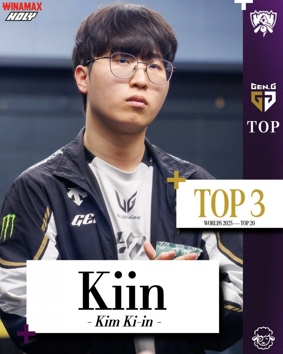 쉽 이스포츠 선정 2025 월즈 파워랭킹 1~5위