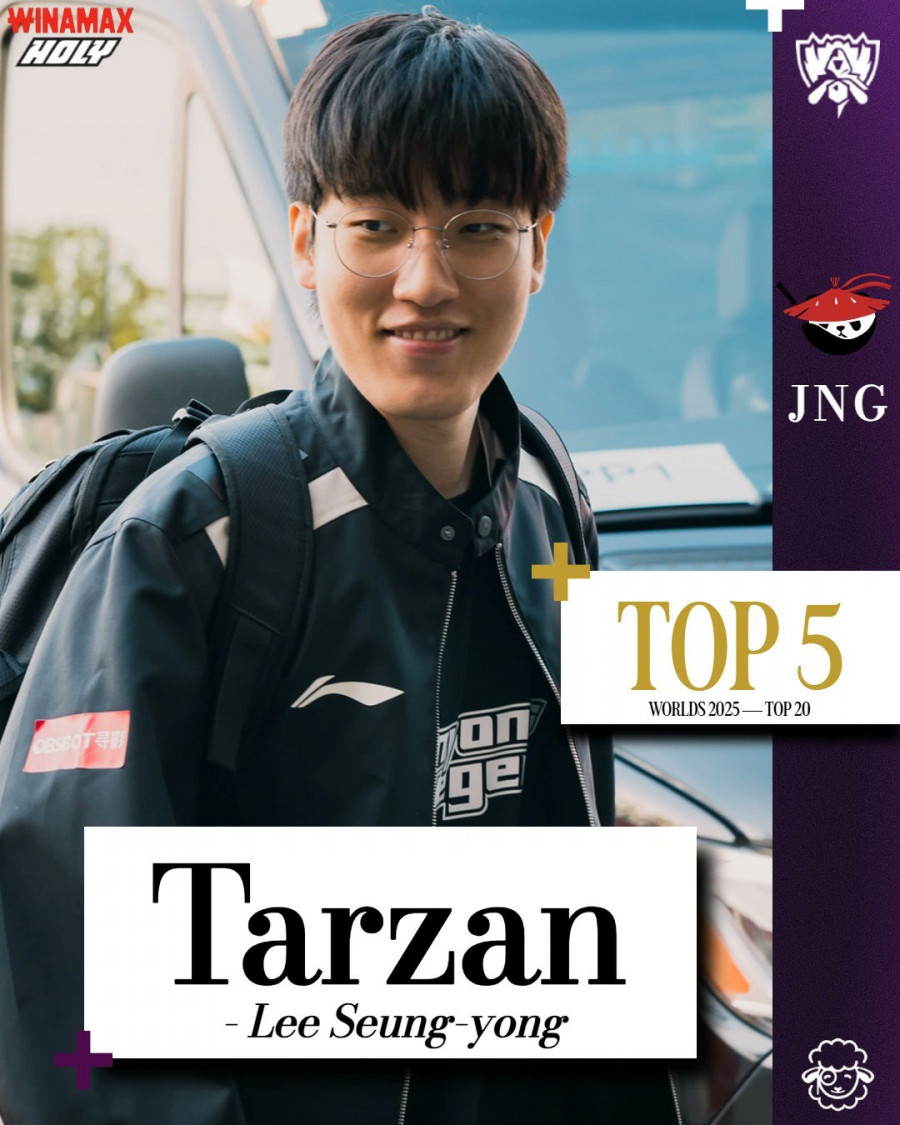 쉽 이스포츠 선정 2025 월즈 파워랭킹 1~5위