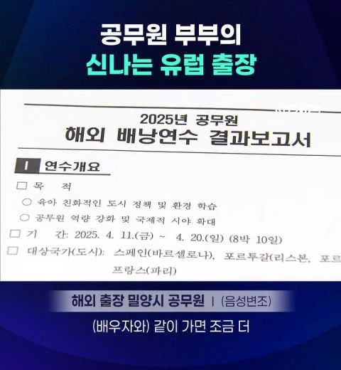 공무원 부부의 신나는 유럽출장