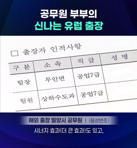 공무원 부부의 신나는 유럽출장