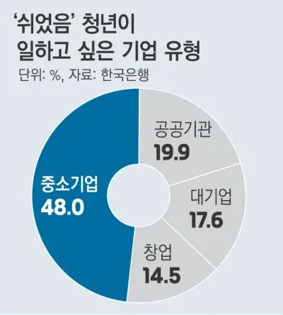 '2030 쉬었음 청년' 대기업만 찾아? 한은 조사결과 아냐