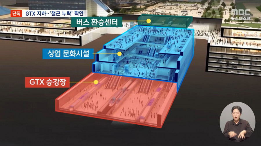 강남 한복판 GTX 지하 공간 '철근 2,500개 빠졌다'