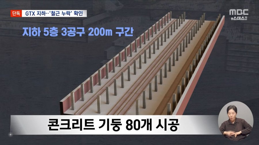 강남 한복판 GTX 지하 공간 '철근 2,500개 빠졌다'