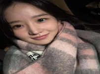 박정연 insta 성탄절 목도리 선물 트라이 촬영장 조공