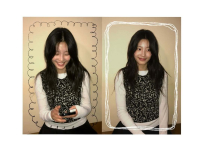 오예주 ig 생각 풍선 하얀색 물음표