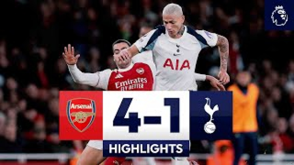 Arsenal 4-1 Spurs | Premier League Highlights