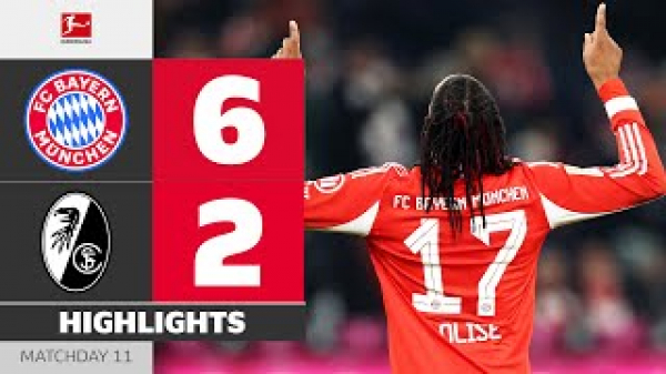 Olise-Brace In Crazy Match! | FC BAYERN - SC FREIBURG | High…